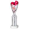 Picture of Silver|pink Plastic Sabre Cup Assembled On Marble With Tube (1in Cen) - 10in