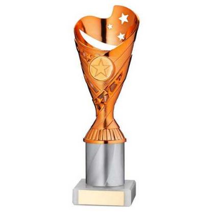 Picture of Copper|white Plastic Sabre Cup Assembled On Marble (1in Cen) - 9in