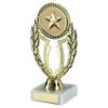 Picture of Gold Wreath Holder Assembled On Marble (2in Centre) - 6.75in