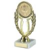 Picture of Gold Wreath Holder Assembled On Marble (2in Centre) - 6.75in