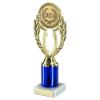 Picture of Gold|blue Wreath Holder Assembled On Marble - (2" Cen|2" Tube) 8.75in