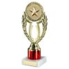 Picture of Gold|red Wreath Holder Assembled On Marble - (2" Cen|1" Tube) 7.75in