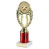 Picture of Gold|red Wreath Holder Assembled On Marble - (2" Cen|2" Tube) 8.75in