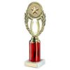 Picture of Gold|red Wreath Holder Assembled On Marble - (2" Cen|3" Tube) 9.75in