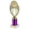 Picture of Gold|purple Wreath Holder Assembled On Marble - (2" Cen|2" Tube) 8.75in