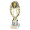 Picture of Gold|white Wreath Holder Assembled On Marble - (2" Cen|1" Tube) 7.75in