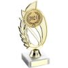 Picture of Gold Plastic Laurel Holder Assembled On Marble (2in Centre) - 7in