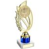 Picture of Gold|blue Plastic Laurel Holder Assembled On Marble - (2" Cen|1" Tube) 8in