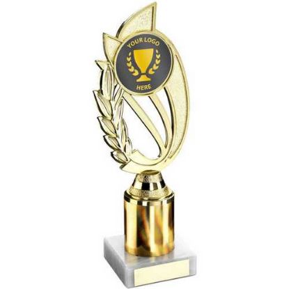 Picture of Gold Plastic Laurel Holder Assembled On Marble