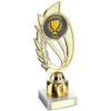 Picture of Gold Plastic Laurel Holder Assembled On Marble - (2" Cen|1" Tube) 8in