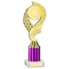 Picture of Gold|purple Olympic Holder Assembled On Marble - (2" Cen|2" Tube) 9in