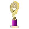 Picture of Gold|purple Olympic Holder Assembled On Marble - (2" Cen|2" Tube) 9in
