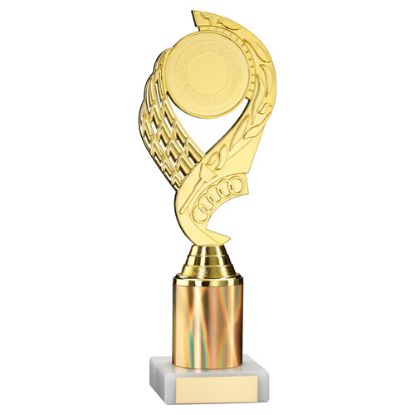 Picture of Xxx Gold Olympic Holder Assembled On Marble With Tube - (2" Cen|2" Tube) 9in