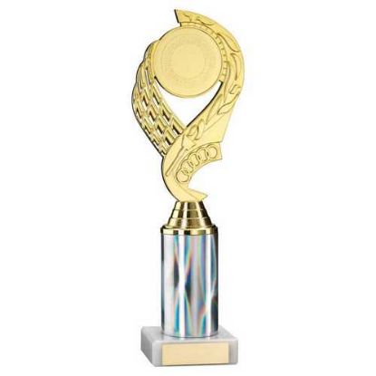 Picture of Gold|silver Olympic Holder Assembled On Marble - (2" Cen|3" Tube) 10in