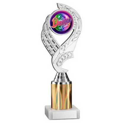 Picture of Silver~gold Olympic Holder Assembled On Marble