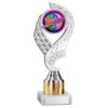 Picture of Silver|gold Olympic Holder Assembled On Marble - (2" Cen|1" Tube) 8in