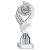 Picture of Silver Olympic Holder Assembled On Marble With Tube - (2" Cen|1" Tube) 8in