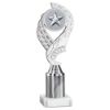 Picture of Silver|white Olympic Holder Assembled On Marble - (2" Cen|2" Tube) 9in