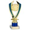 Picture of Gold|blue Diamond Holder Assembled On Marble - (2" Cen|1" Tube) 7.75in