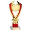 Picture of Gold|red Diamond Holder Assembled On Marble - (2" Cen|1" Tube) 7.75in