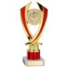 Picture of Gold|red Diamond Holder Assembled On Marble - (2" Cen|1" Tube) 7.75in