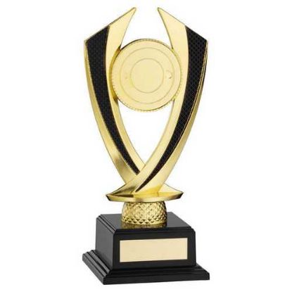 Picture of Gold|black Diamond Holder On Base (2in Centre) - 7.75in