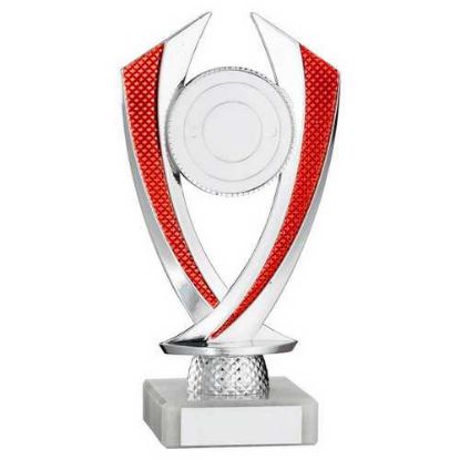 Picture of Silver~red Diamond Holder Assembled On Marble