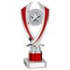 Picture of Silver|red Diamond Holder Assembled On Marble - (2" Cen|1" Tube) 7.75in