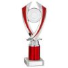Picture of Silver|red Diamond Holder Assembled On Marble - (2" Cen|2" Tube) 8.75in