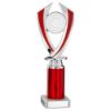 Picture of Silver|red Diamond Holder Assembled On Marble - (2" Cen|3" Tube) 9.75in