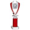 Picture of Silver|red Diamond Holder Assembled On Marble - (2" Cen|3" Tube) 9.75in