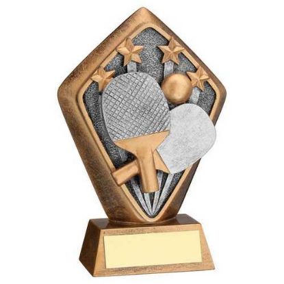 Picture of Brz~gold Diamond Holder With Table Tennis Disc With Plate