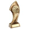 Picture of Brz|gold Twisted Leaf With Table Tennis Insert With Plate - 6in