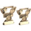 Picture of Brz|gold Table Tennis Mini Cup With Plate (1in Centre) - 4.25in