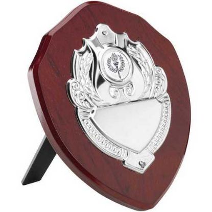 Picture of Rosewood Shield With Chrome Front (1in Centre)