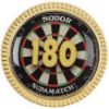 Picture of Darts 180 Metal Round Badge - 1.25in