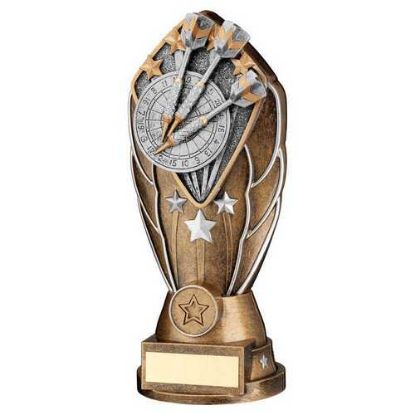 Picture of Brz|silv Diamond Column + Darts Disc & Plate (1in Cen) - 9.5in