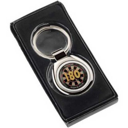 Picture of Darts 180 Metal Round Keyring