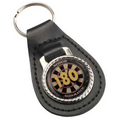 Picture of Darts 180 Black Leather Key Fob