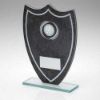 Picture of Stone Effect Glass Shield With Darts Centre And Plate - 6.5in
