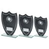 Picture of Stone Effect Glass Shield With Darts Centre And Plate - 6.5in