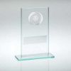 Picture of Jade|silver Glass With Darts Insert And Plate - 5.5in