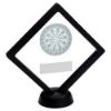 Picture of Black|clear Plastic Box With Darts Insert Trophy Silver - 6in