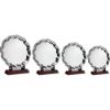Picture of Silver Plated Chippendale Salver On Wooden Stand - (6" Salver) 7.25in
