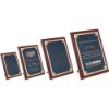 Picture of Rosewood Plaque With Blue|gold Aluminium Front - 8 X 10in