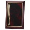 Picture of Rosewood Plaque With Red|gold Aluminium Front - 4 X 6in