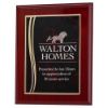 Picture of Rosewood Plaque With Red|gold Aluminium Front - 7 X 9in