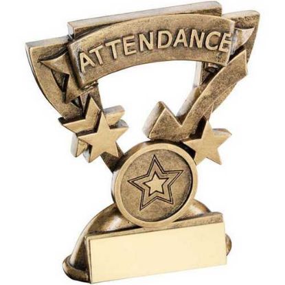 Picture of Brz|gold Attendance Mini Cup With Plate (1in Centre) - 3.75in