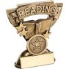 Picture of Brz|gold Reading Mini Cup With Plate (1in Centre) - 3.75in