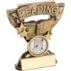 Picture of Brz|gold Reading Mini Cup With Plate (1in Centre) - 3.75in